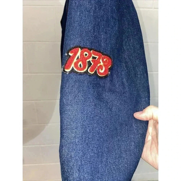 Levi's Men's Denim Trucker Jacket S Sherpa Reversible Embroidered Lunar New Year - Picture 5 of 10